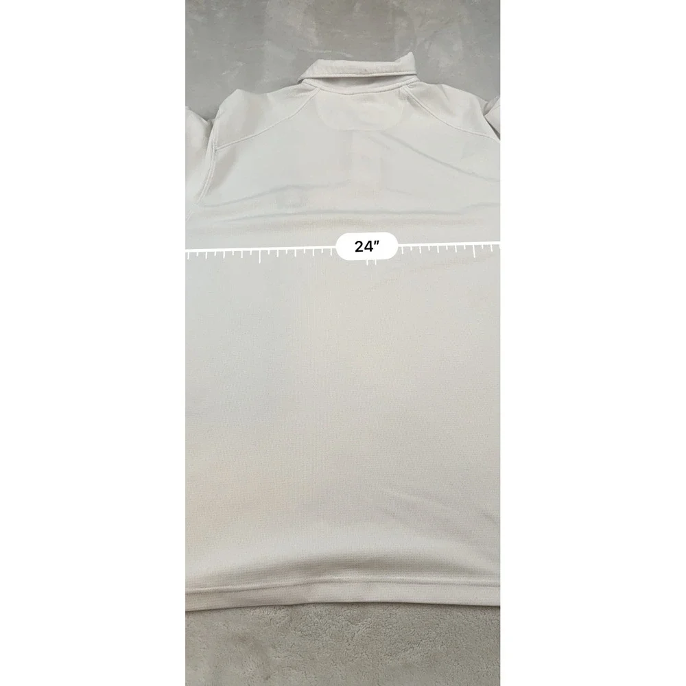 Nike Oregon Ducks Dri FIT Golf‎ Polo Shirt Mens Large White Green O Logo